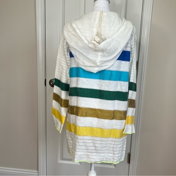 NWT. Lemlem Tunic Swim Cover Hood White
Multi Stripe Long Sleeve - Picture 3 of 8